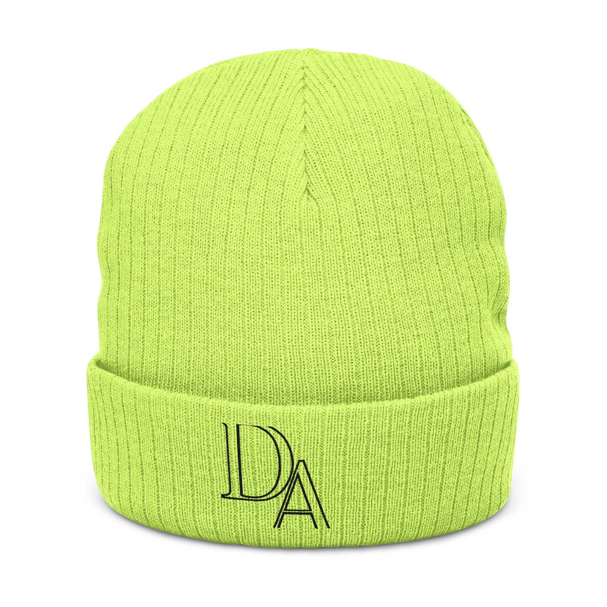 Ribbed Knit Beanie (Embroidery)